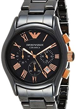 Emporio Armani AR1410 chronograph black dial men’s Ceramic wrist watch