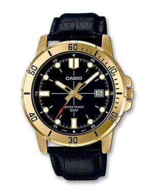 Casio Leather Strap Watch