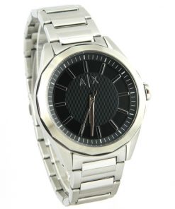 Armani Exchange Textured Black Dial Men's Wrist Watch