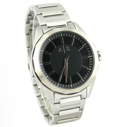 Armani Exchange Textured Black Dial Men's Wrist Watch