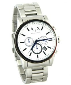 Armani Exchange Chronograph White Dial Men's Wrist Watch