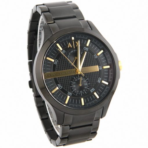 Armani Exchange Textured Black Dial Men's Watch