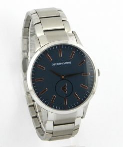 Emporio Armani watch in Blue Dial All Stainless Steel