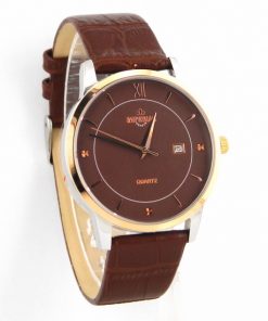 Imperial Brown Dial Men's Wrist Watch leather Strap