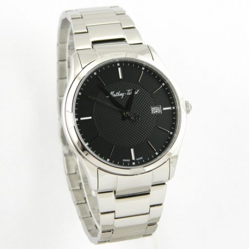 Mathey Tissot Black Textured Dial Men's Wrist Watch