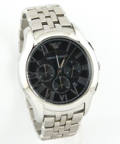 Black Textured Dial Men's Wrist Watch