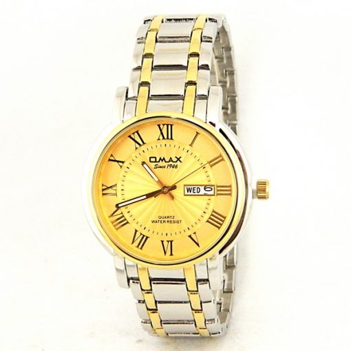 Omax golden Dial Wrist Watch For Men's