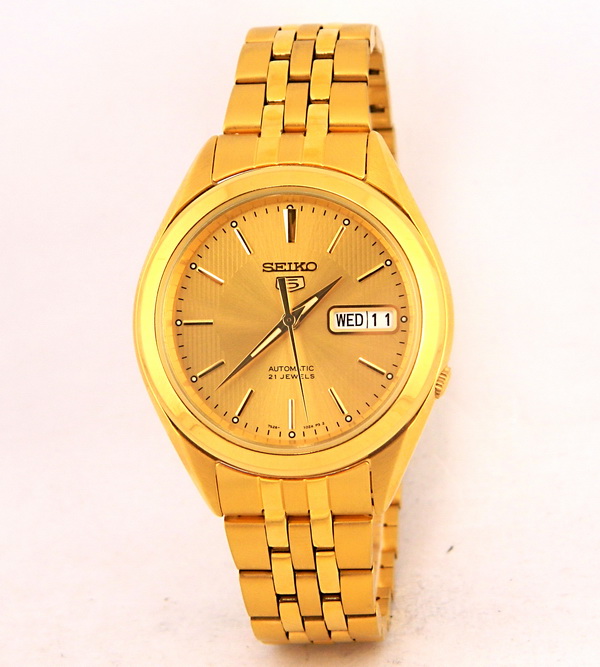Seiko 5 Automatic Golden Men's Watch - 7-Star Watches :: Buy Original  Watches Online in Pakistan