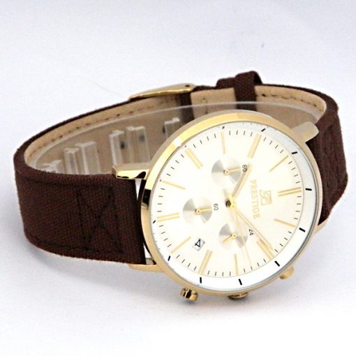 Prestige Brown Strap Quartz Watch