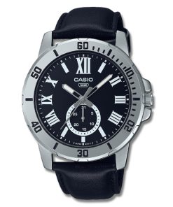 Casio Enticer Leather Watch