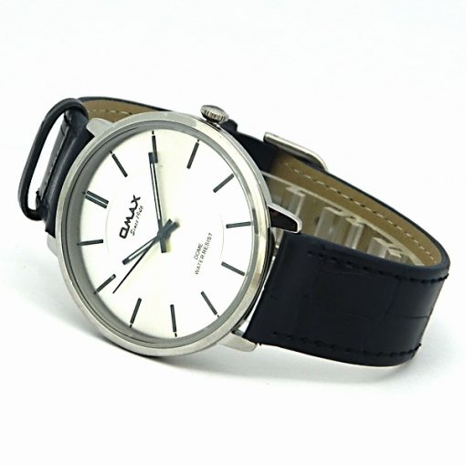 Blue Leather Strap Omax Watch
