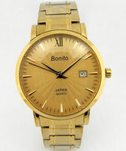 Bonito Golden Dial Men's Watch