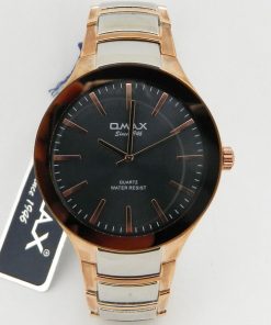 Omax Black Dial Watch