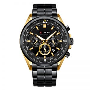 Curren Chronograph Dial Black Watch