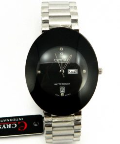 Crysma Black Dial Wrist Watch