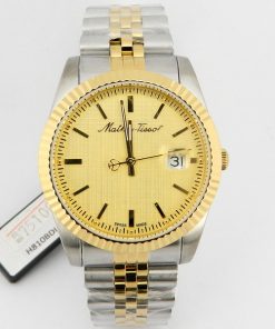 Golden Dial Mathey Tissot Watch