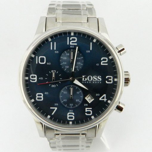 Blue Dial Hugo Boss Wrist Watch