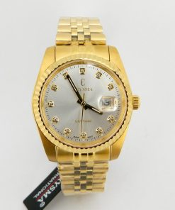 Crysma Golden Wrist Watch