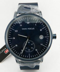 Blue Mesh Bracelet Mini Focus Watch