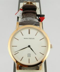 Brown Leather Strap Mini Focus Watch