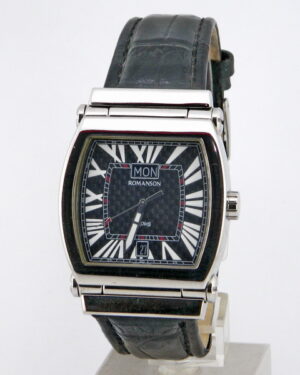 Leather Strap Romanson Men's Watch