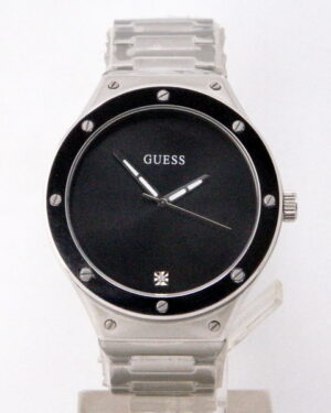 All Silver Guess Men's Watch