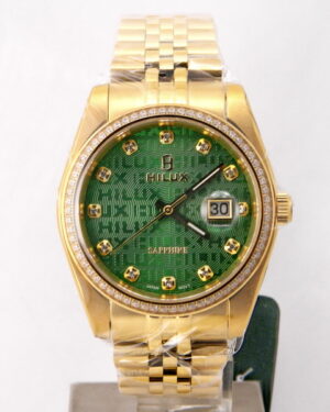 Hilux Green Dial Wrist Watch