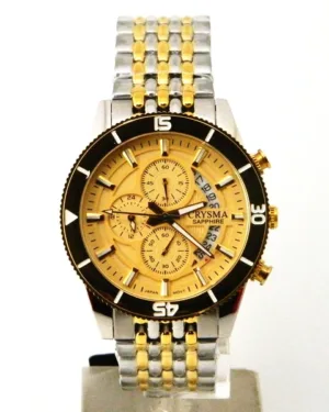 Golden Dial Crysma Wrist Watch
