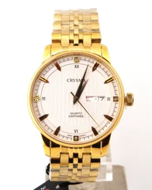 Golden Crysma Men's Wrist Watch