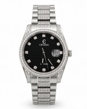 Silver Crysma Men's Wrist Watch
