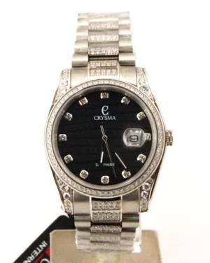 Silver Crysma Men's Wrist Watch