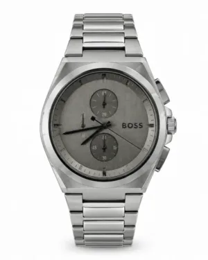 All Silver Steel Boss Watch