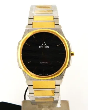Fitron Black Dial Men's Watch
