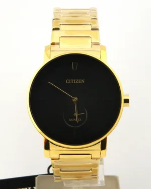 Golden Citizen Black Dial Watch