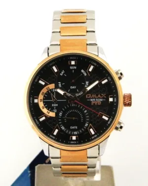 Black Dial Omax Men's Watch