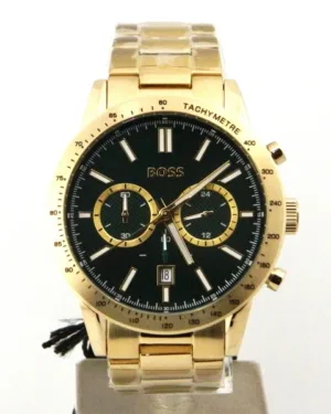 Boss Green Dial Golden Watch