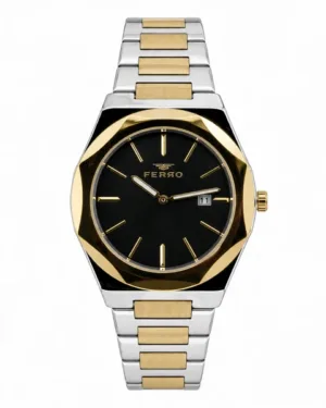 Black Dial Ferro Men's Watch