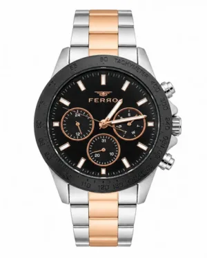 Ferro Black Dial Wrist Watch