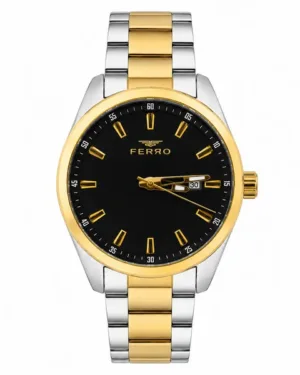Black Dial Ferro Wrist Watch