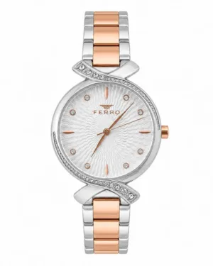 Silver Dial Ferro Ladies Watch