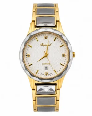 Imperial Tungsten Two Tone Watch