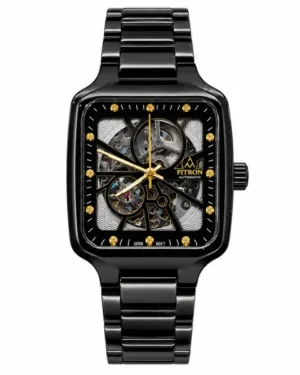 Fitron Black Automatic Men's Watch