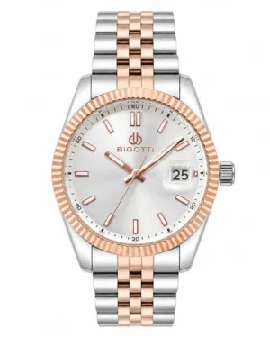 Silver Dial Bigotti Men's Watch