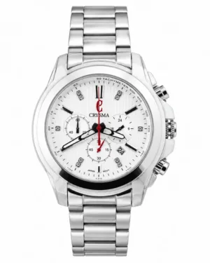 Silver Crysma Men's Wrist Watch