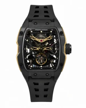 Pagani Design Black Automatic Watch