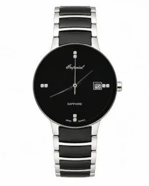 Imperial Black Two Tone Watch