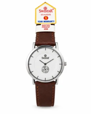 Swistar Brown Strap Men's Watch