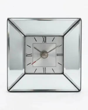 Stroke Glass Table Clock