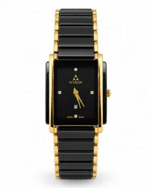 Fitron Black Men's Wrist Watch