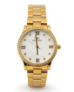 Ferro Golden Ladies Wrist Watch